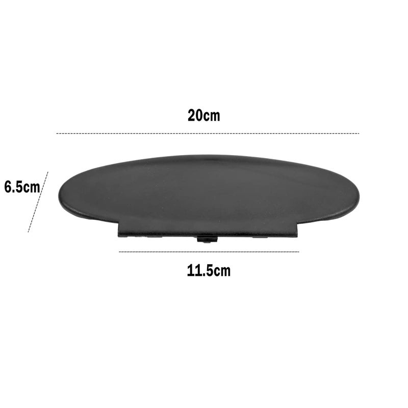 BILLFARO 2Pcs Sun Visor Mirror Cover Replacement Driver/Passenger Side Sunvisor Vanity Mirror Lid Caps Cover for Porsche 996/997-911 986/987 for Boxster for Cayman 1996-2010 - Image 2